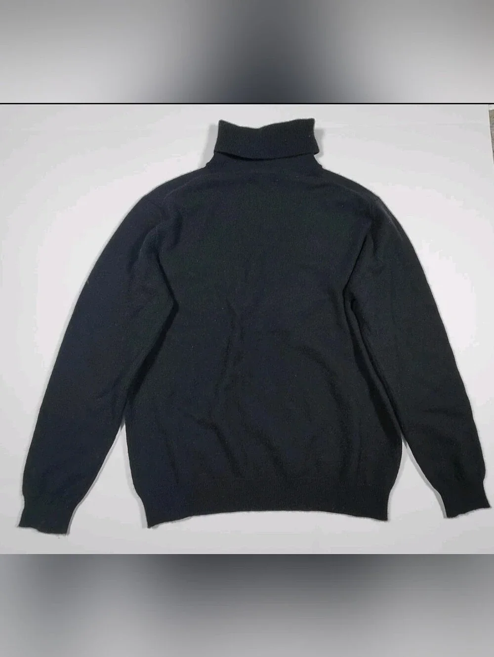 Celeste Womens Black 100% Cashmere Turtle Neck Size M - Picture 3 of 7